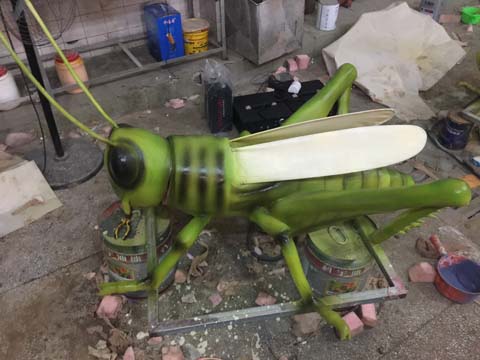 仿真昆虫雕塑制作二